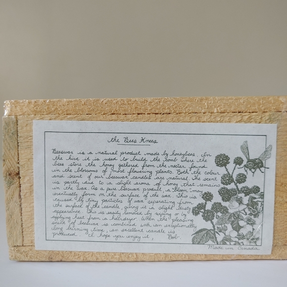 NEW Set of 3 Beeswax Candles Beehive Handmade Gift - Picture 6 of 9